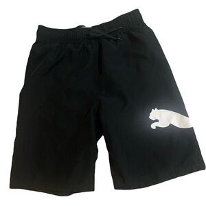 Black Shorts with White Logo